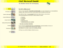 Tablet Screenshot of cc-wertstoff.de